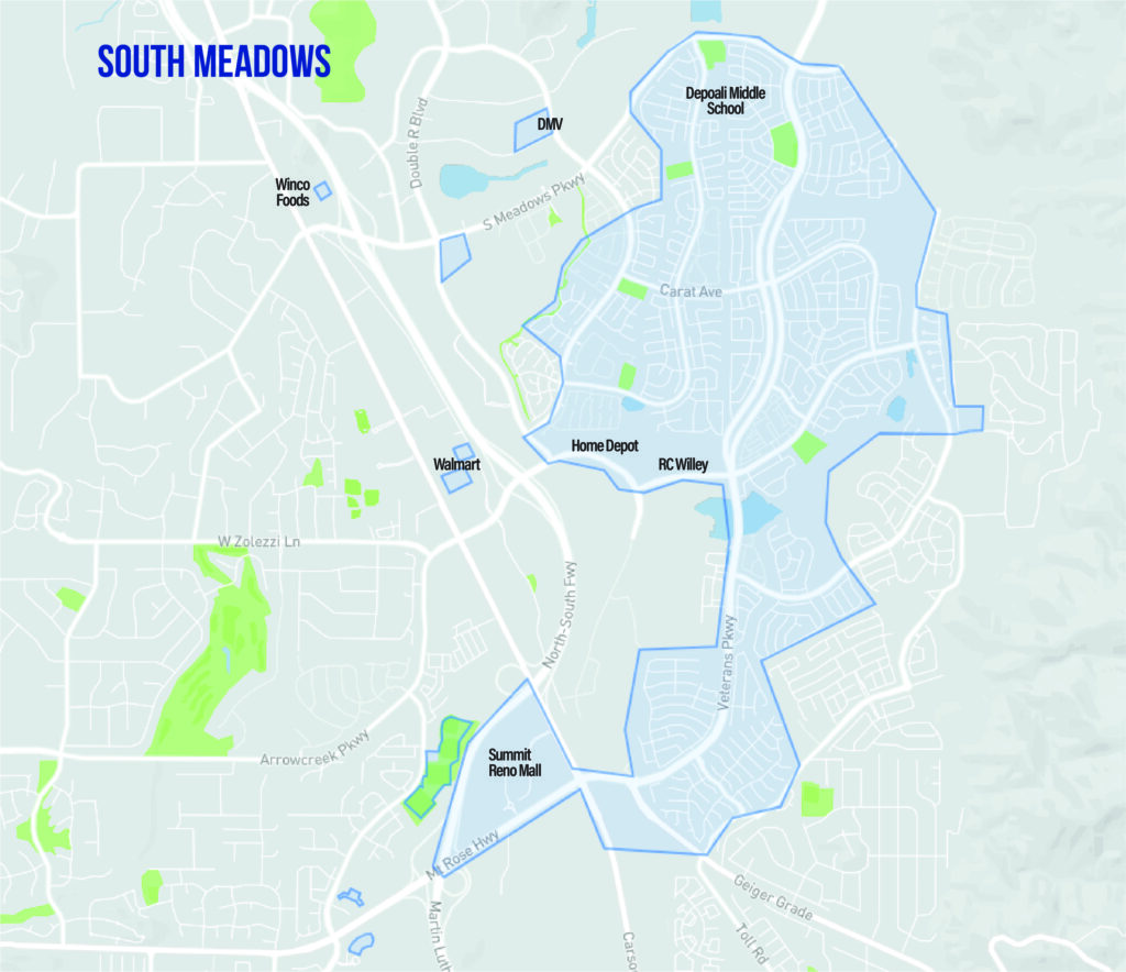 South Meadows FlexRIDE Service Area