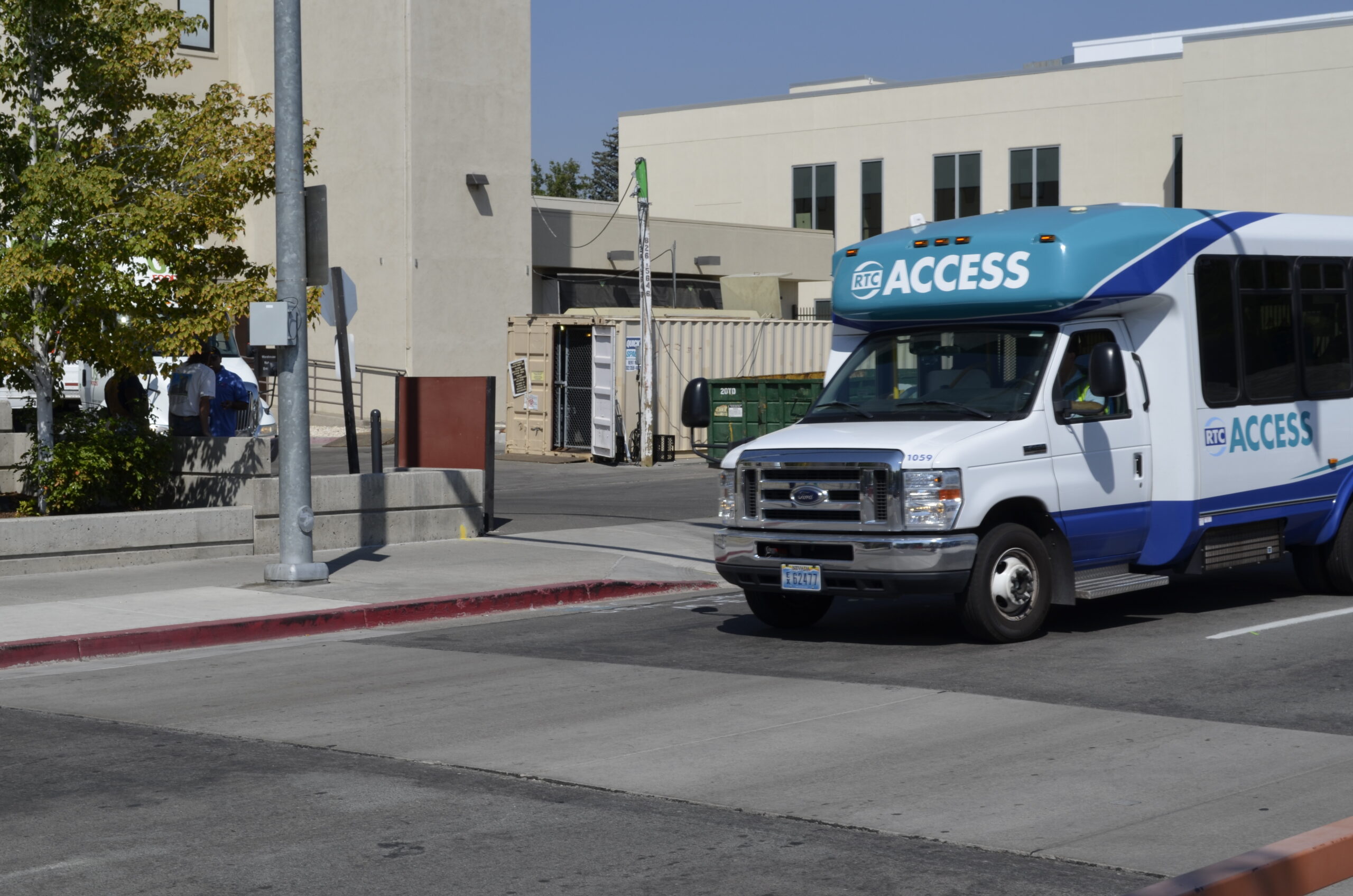 RTC ACCESS bus at a bus stop